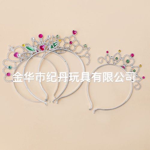 factory direct sales electroplated plastic tablet crown party supplies princess crown headband halloween crown crown emperor
