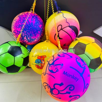 PVC Inflatable Rings Ball Rainbow Chain Ball Rings Elastic Ball