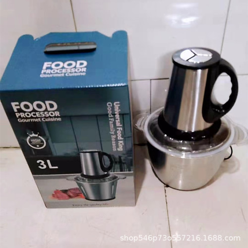 外贸低价三速款 大容量电动绞肉机 家用料理机蒜蓉蒜泥儿童辅食机