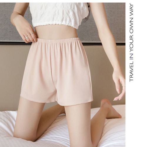 skirt bottoming women‘s anti-exposure safety pants ice silk non-curling large size loose lining can be worn outside shorts summer thin
