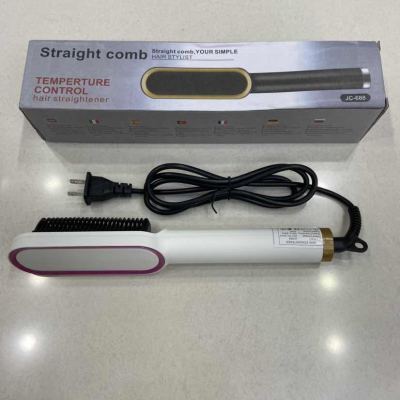 JC-688 Straight Comb Negative Ion Hair Hair Curler and Straightener Dual-Use Hair Straightener Portable Hot Air Comb