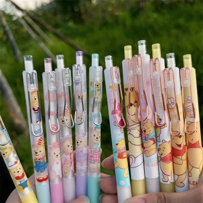 Cute Good-looking Push Gel Pen Ins Style Student Clow M Sanrio Cinnamoroll Babycinnamoroll Girl Heart Cartoon Pen