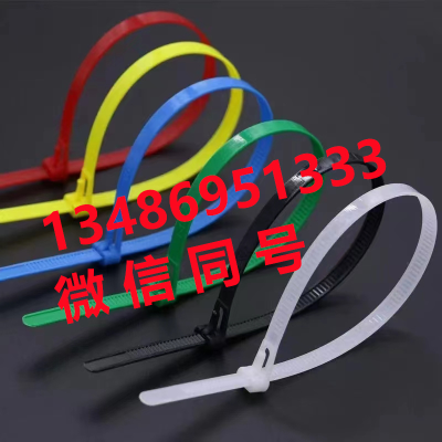 Nylon Cable Tie Self-Locking Device Plastic Buckle Black and White Sufficient Cable Tie Cable Tie Rolling Cable Tie
