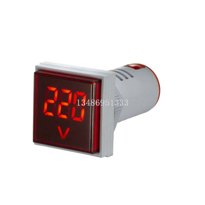 22mm Indicator Light round and Square Voltmeter Ammeter Power Meter Dual-Display Watch Led Power Signal Light