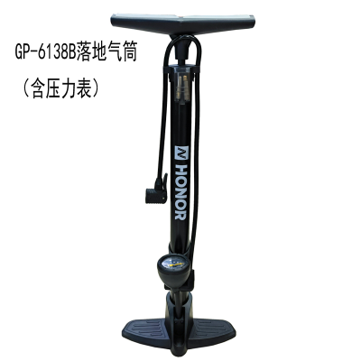 GP-6138B Landing Inflator Basketball Toy with Watch Air Pump Bicycle Tire Pump Single Automobile Inflator Tire Pump