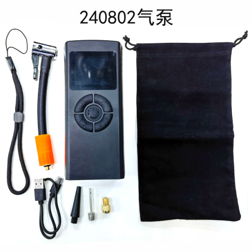 240802摩托自行车轮胎电动打气筒无线充电数显汽车载电动充气泵