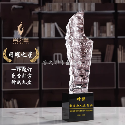 Creative Crystal Trophy Customization Excellent Staff Company Annual Meeting Award Competition Champion Honor Customization