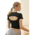 Cross-Border Wholesale Summer Short Sleeve Yoga Suit Naked Women Sense Top with Chest Pad Beauty Back Slimming Sports Workout Clothes