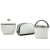 3pcs porcelain dinnerware, ceramic marble Napkin holder, sugar pot ceramic supplies
