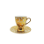 160cc Porcelain Goblet with Handle Ceramic Tea Set Fine Porcelain Cups and Saucers Gift Set Coffee Mug
