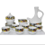 17PCS 23PCS ethiopian coffee cup set classic ceramic tea set  Ebena Rekebot Tilet Sheba Design tea pot