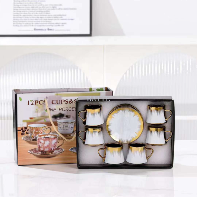 High Quality Ceramic Cup Retro Style Ceramic Cup Dish Set Coffee & Tea Set