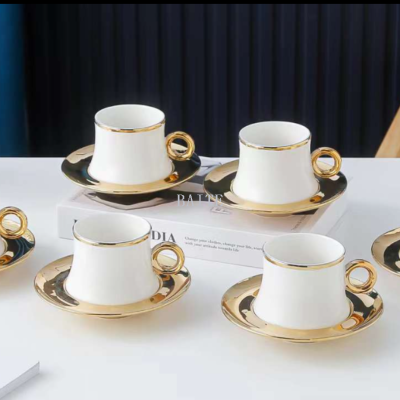Vintage Tea Sets High Quality Ceramic Cup Porcelain Coffee Cups and Saucers Ceramic Mug