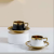 INS Style High Quality Ceramic Cup Retro Coffee Cup and Saucer Set Hot Sale Porcelain Coffee Set