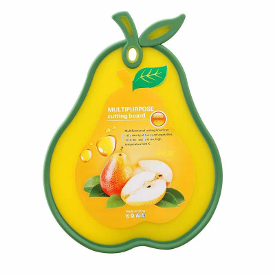 Food Grade High Quality Plastic Cutting Board Multi Color Fruit Vegetable Shape Chopping Board with Hanging Hole Multipurpose Cutting Board