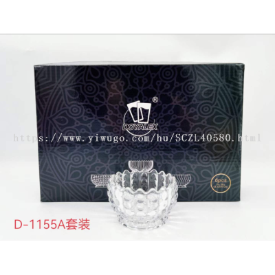 High Quality Glass Bowl Household Bowl Fruit Bowl High-End Gift Box-Packed