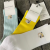 Socks Women's sports socks towel bottoming Solid color mid-tube socks Fox Embroidery fashion trend outdoor sports casual