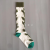 Spring tide mercerized cotton women's socks patchwork color striped mid-tube socks plant floral jacquard casual knee-hig