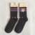 Socks Women's sports socks towel bottoming Solid color mid-tube socks Fox Embroidery fashion trend outdoor sports casual