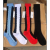 Women's Socks Foreign Trade Single Hollow Mesh Knee-Length Calf Socks Color Matching Vertical Stripes Fashion Stockings Trendy Stockings