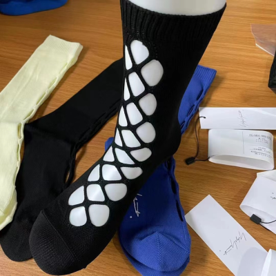 Women's Hollow Mesh Socks Tube Socks Solid Color Hole Woven Casual Socks All-Matching Trendy Socks