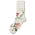 Women's Socks Floral Jacquard Tube Socks Mercerized Cotton Blue and White Porcelain Model Style Stockings