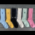 Socks Men and Women Same Style Solid Color Double Needle Geophone Line Tube Socks Candy Color Embroidery Peach Heart Stockings Fashion Stockings