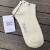 Spring and Summer Socks Women Wazi BC Boat Socks Solid Color Cloth Label Purified Cotton Socks Fashion Tube Socks