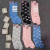 Socks Women's four-bar mid-tube socks solid color cloth label stripe knee-high calf socks jacquard over-the-knee stockin