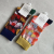 Socks Women's Xiempress Stockings Vintage Pattern Color Tube Socks Personality Fashion Kanekalon Casual Socks