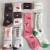 Socks for men and women the same towel bottom sports socks cartoon big mouth matching color striped mid-tube socks for w