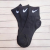 One card three pairs of men's and women's socks classic black, white and gray short socks boat socks cotton solid color