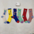 Suwanniskert Socks Color Matching Mid-Calf Socks Sports Socks Men's and Women's Jacquard Sports Casual Socks Three Pairs