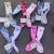 Socks Fashion sports socks men's and women's color matching tube socks tie dye cloth label letters outdoor fitness runni