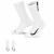 Men's and women's Neskett sports socks solid color cloth label jacquard boneless seam head mid-tube socks fitness runnin
