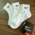 Men's and women's Neskett sports socks towel bottom solid color double ribbed mid-tube socks outdoor fitness running soc