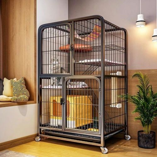 cage home indoor  villa with toilet integrated  cage super large free space cattery  empty cage