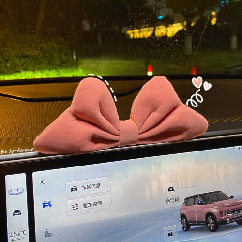 car decoration 2024 new internet celebrity vehicle center console girls car decoration bow car interior decoration princess 1
