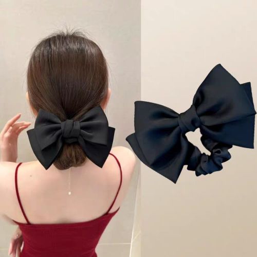 jianxiao is on the run princess bowknot large intestine hair band hair rope female high-grade temperament ponytail rubber band hair rope hair accessories