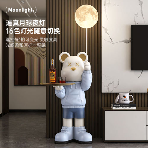 violent bear floor ornaments large living room entrance home tv cabinet home decoration bluetooth audio housewarming gift