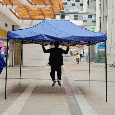 Black King Kong Large Umbrella Tent Stall Banquet Awning Outdoor Four Legged Umbrella Night Market Stall Outdoor Rain-Proof