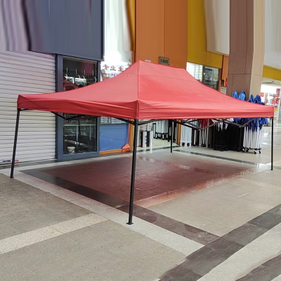 Black King Kong Sunshade Outdoor Advertising Tent Folding Retractable Waterproof Four-Corner Big Umbrella Night Market Stall Canopy