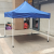 Milky White Automatic Stand Advertising Tent Printing Collapsible Sunshade Canopy Outdoor Rainproof Thickened Night Market Stall Umbrella