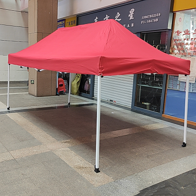 Milky White Automatic Stand Portable Advertising Tent Outdoor Sunshade Stall Four-Corner Umbrella Wholesale Promotional Exhibition Printing