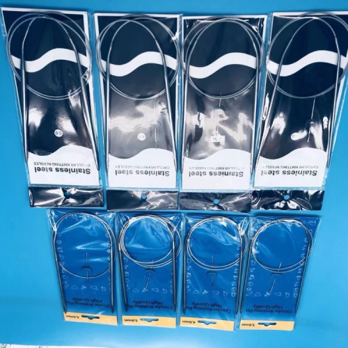 厂家直销不锈钢环形双尖针 编织针