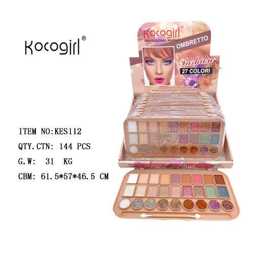 Special for Foreign Trade Hot-Selling Kocogirl27 Color Eye Shadow Eye Shadow Plate Foreign Trade Makeup Wholesale
