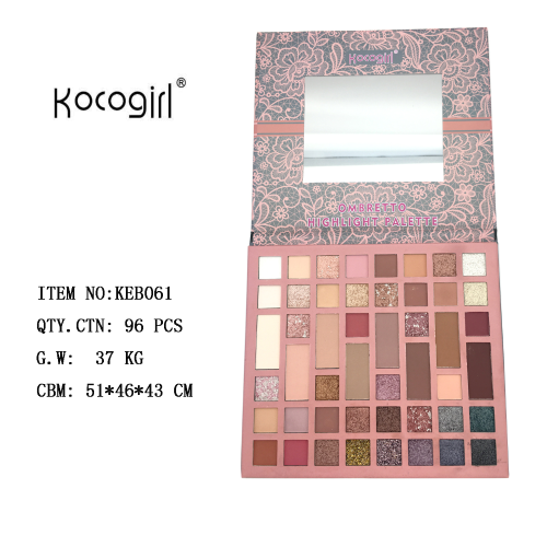 popular kocoghirl cream elf eyeshadow tray pearlescent matte earth student affordable makeup eye shadow