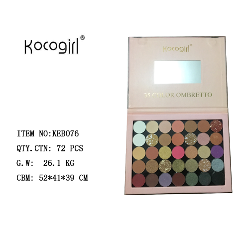 cross-border exclusive 35-color matte pearlescent earth tone eyeshadow ins net red sun often nude makeup multi-color eyeshadow plate wholesale