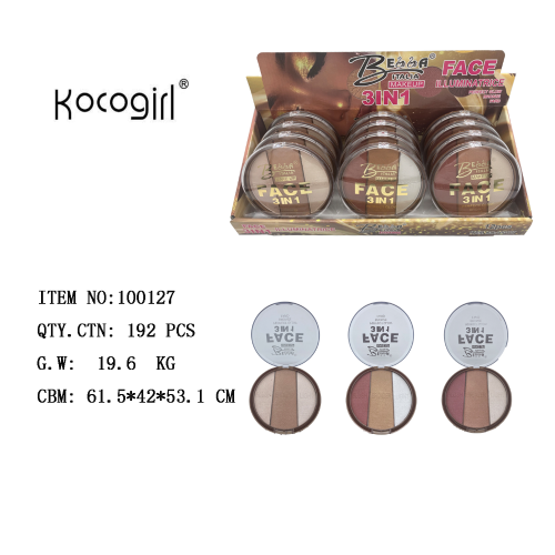 kocogirl foreign trade two-tone repair powder delicate skin side shadow highlight studio beginner brightening skin color