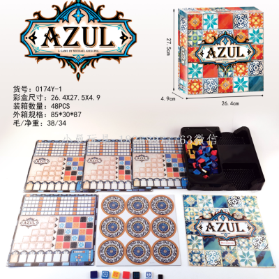 Tile Story English Azul Color Brick Master Game Reef Tile Game Board Games Card Party Game Card